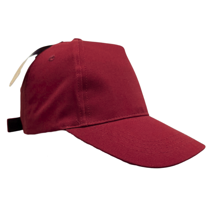 Wholesale Adult Ball Cap, Burgundy - Image 2