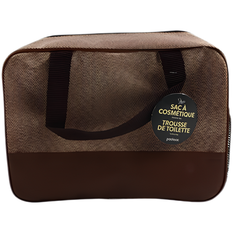 Wholesale Travel Cosmetic Bag Mesh Bottom, 3 Colours - Image 4