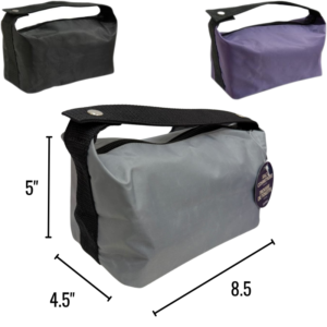 Wholesale Classic Cosmetic Bag with Buttoned Handle, Assorted Colours