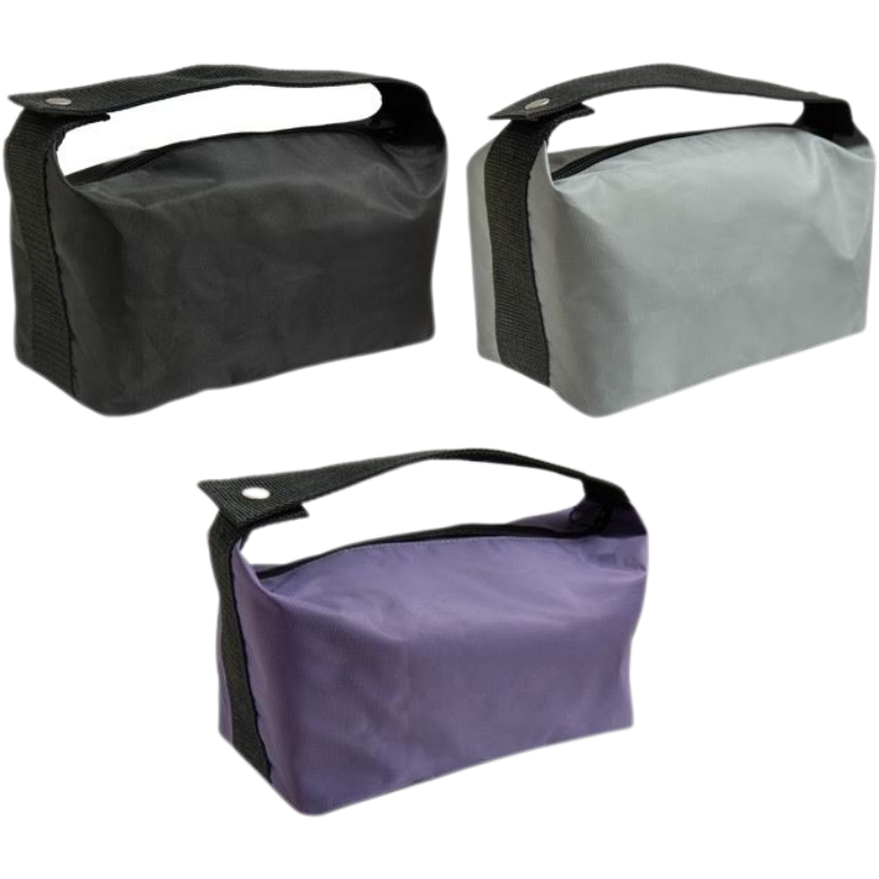 Wholesale Classic Cosmetic Bag with Buttoned Handle, Assorted Colours - Image 2