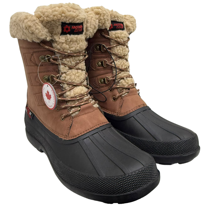 Wholesale Men’s Winter Boot with Sherpa Lining – Rated to -30°, Brown (Sizes 7-12)