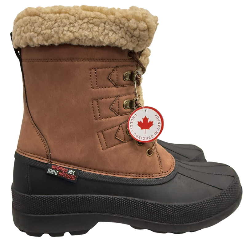 Wholesale Men’s Winter Boot with Sherpa Lining – Rated to -30°, Brown (Sizes 7-12) - Image 4