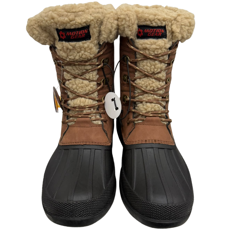 Wholesale Men’s Winter Boot with Sherpa Lining – Rated to -30°, Brown (Sizes 7-12) - Image 3
