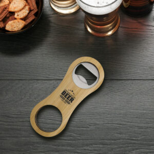 Rounded Bamboo Bottle Opener
