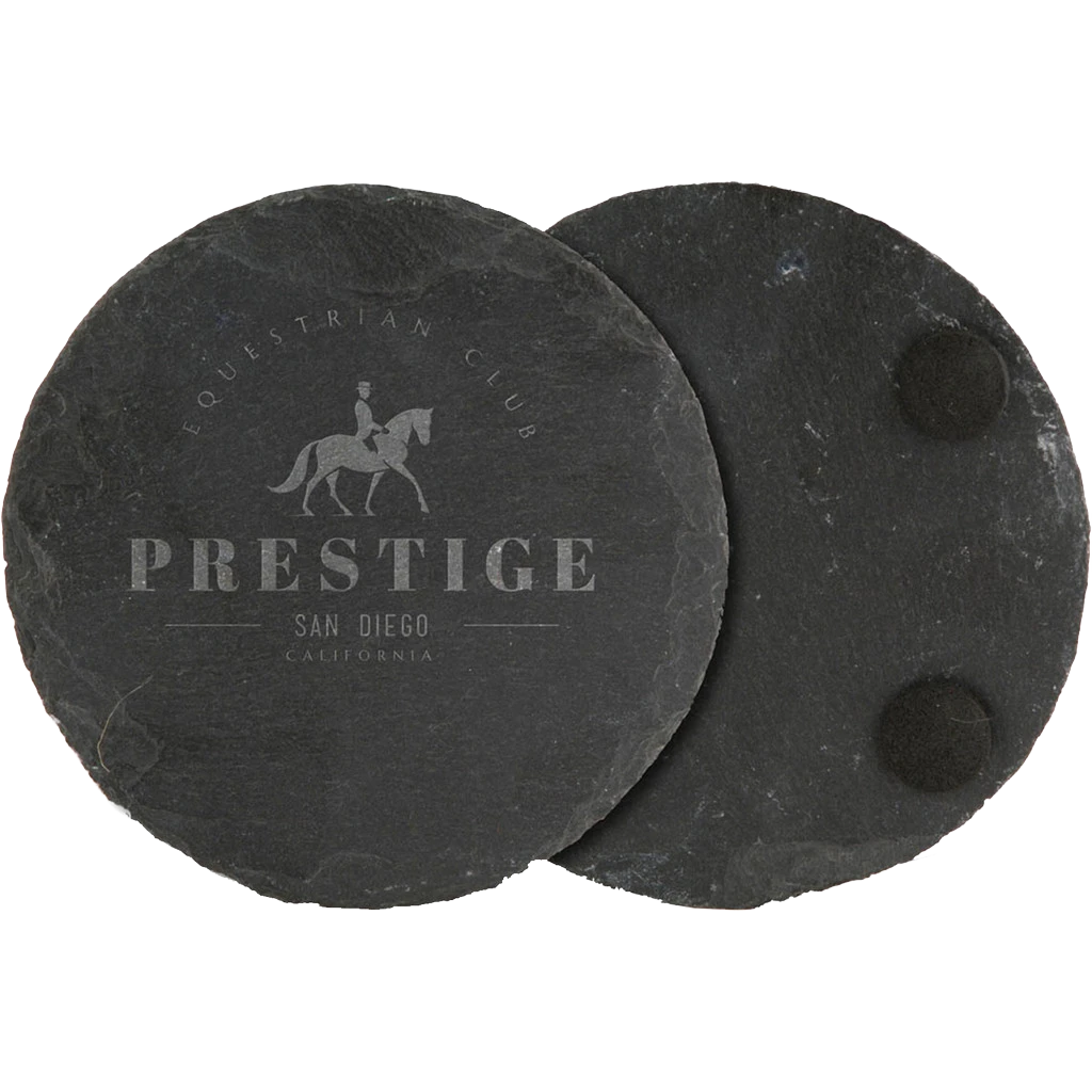 Custom Round Slate Coaster - Image 2