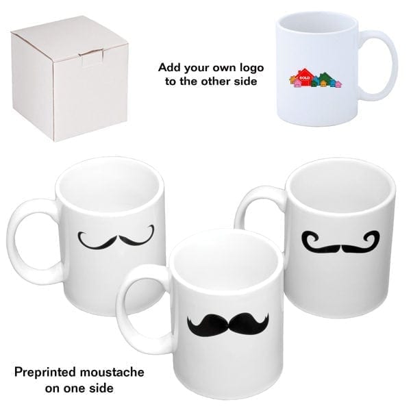 Fuzion 'C' Handle With Moustache Mug