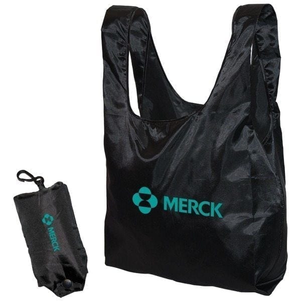 Custom Light-Weight Folding Tote Bag in a Pouch - Image 2