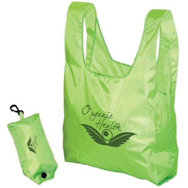 Custom Light-Weight Folding Tote Bag in a Pouch - Image 4