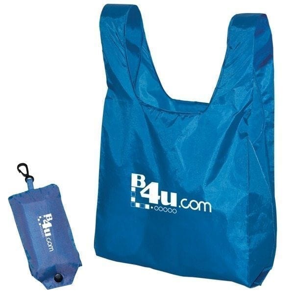 Custom Light-Weight Folding Tote Bag in a Pouch - Image 7