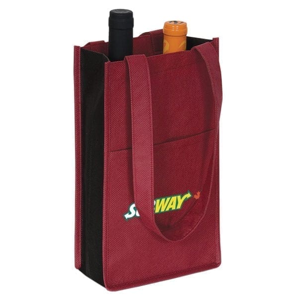 Non Woven Two Bottle Wine Bag