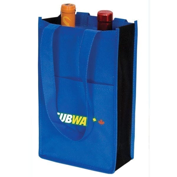 Non Woven Two Bottle Wine Bag - Image 4
