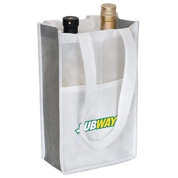 Non Woven Two Bottle Wine Bag - Image 5