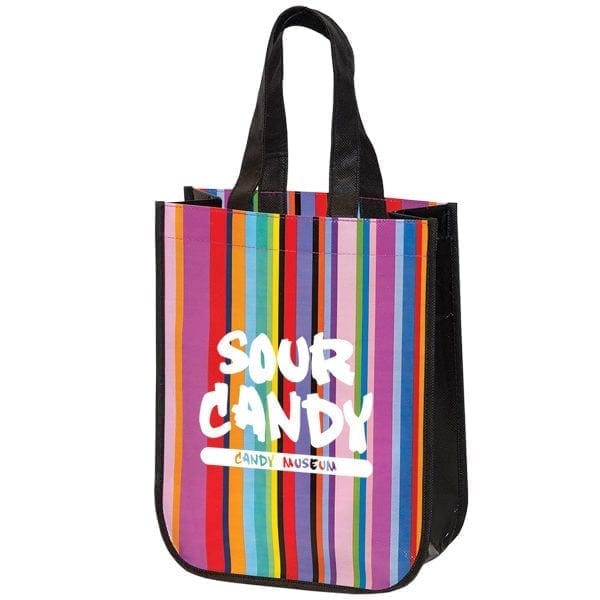Mini Multi-Stripe Recycled Tote Bag
