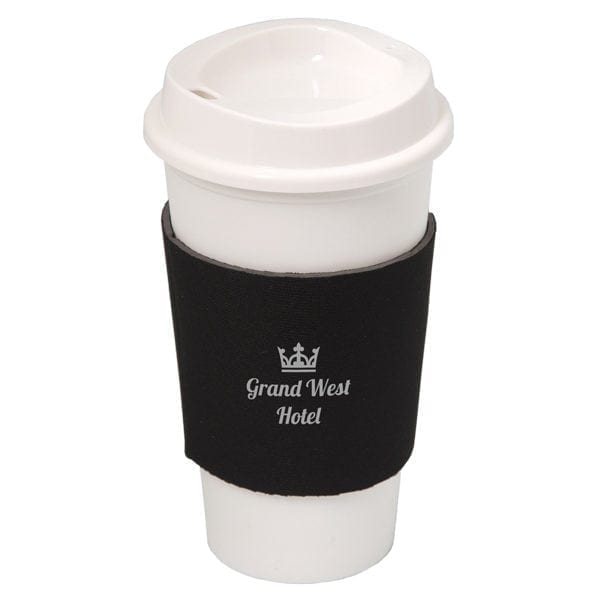 Plastic Travel Cup with Neoprene Sleeve - Image 2