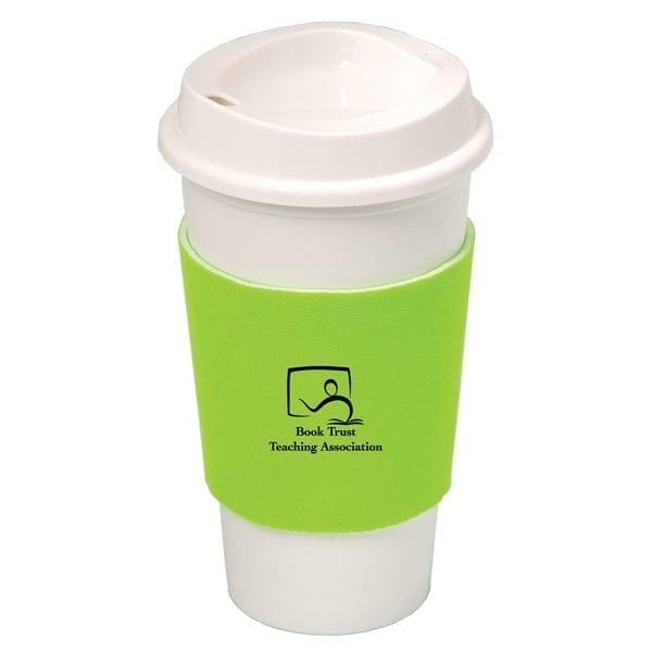 Plastic Travel Cup with Neoprene Sleeve - Image 3