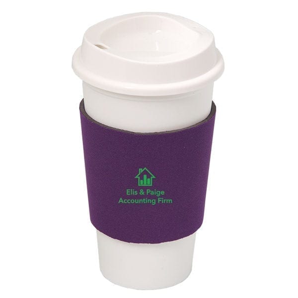 Plastic Travel Cup with Neoprene Sleeve