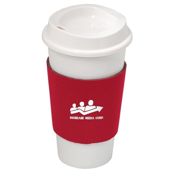 Plastic Travel Cup with Neoprene Sleeve - Image 5