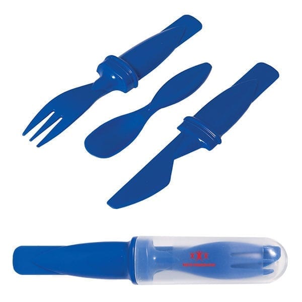 Compact Plastic Cutlery Set - Image 2