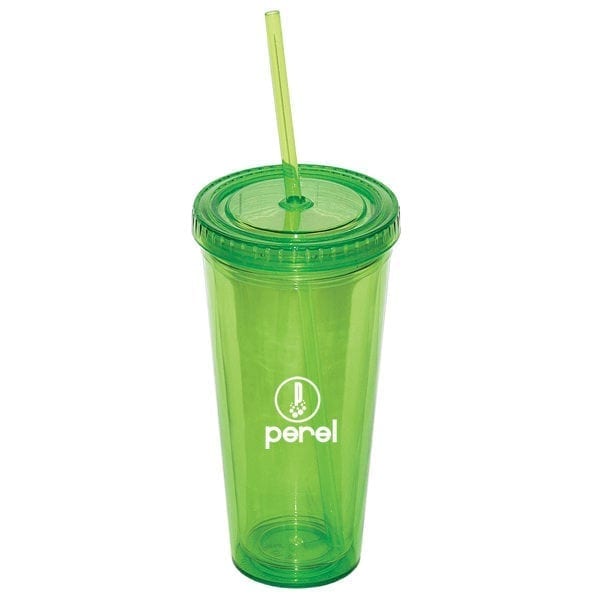 Large Tumbler With Straw