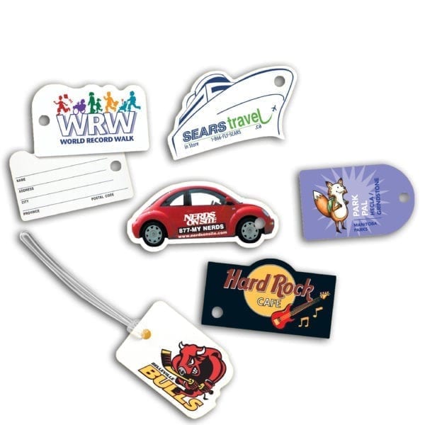 Custom Shaped Luggage Tags
