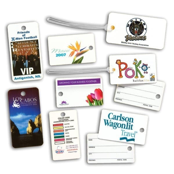 2 /18" x 4 1/4" Luggage Tags