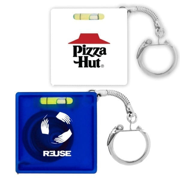 KeyChain with Tape Measure and Level