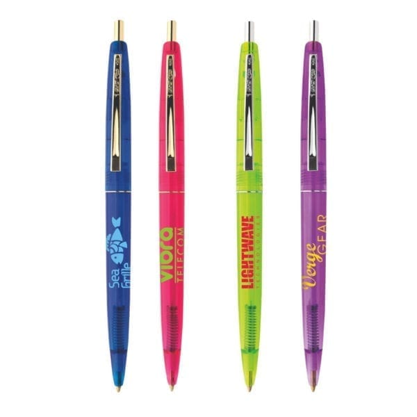 Eco-Friendly Clear Click Pens