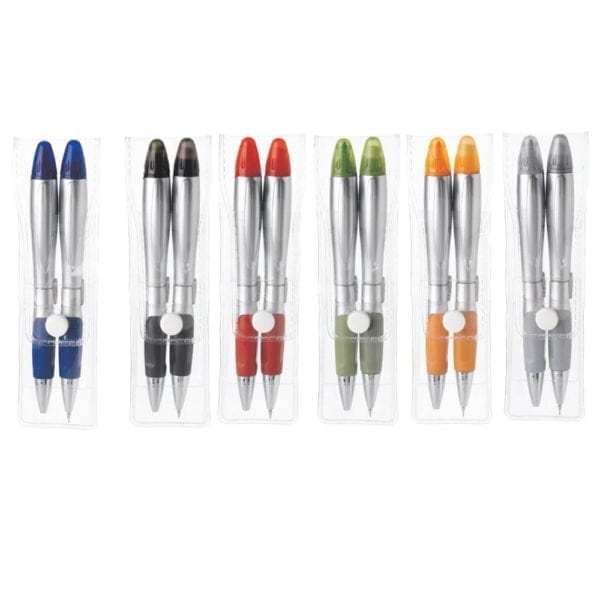 Pen/Highlighter & Pencil/Eraser Set