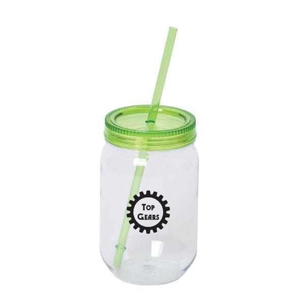 Acrylic Mason Jar Tumbler