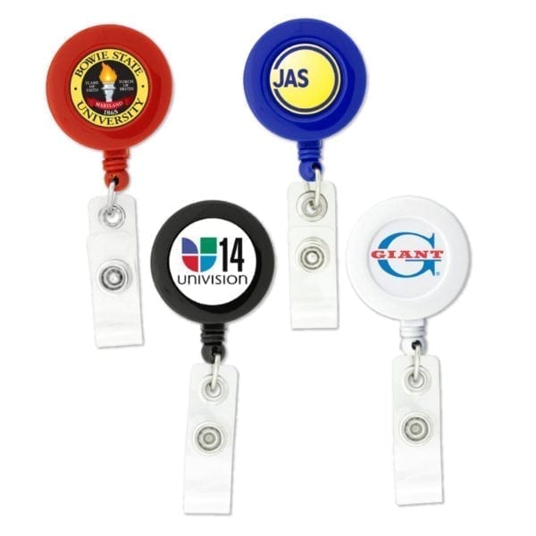 Round Retractable Badge Holder