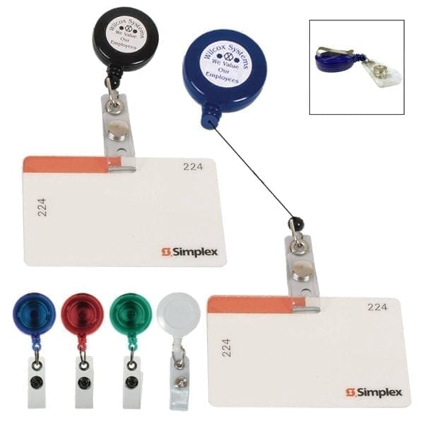 Retractable Badge Holder & Laminated Label