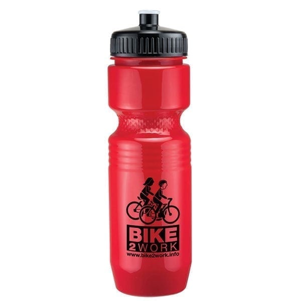 Jogger Water Bottle with Push/Pull Lid