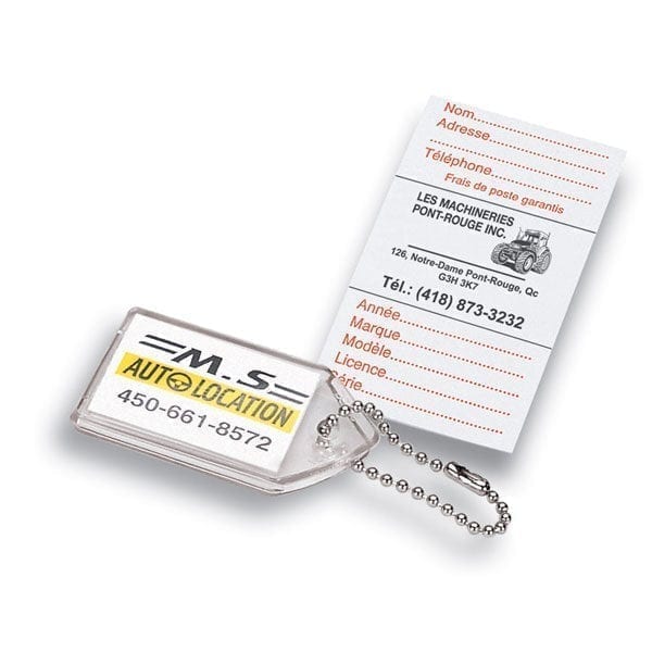 Soft Vinyl ID Key Tag