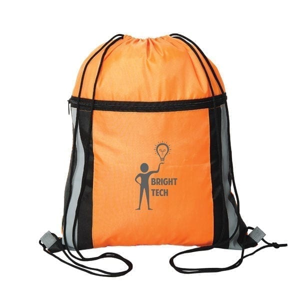Custom Reflective Drawstring Cinch Bag - Image 4