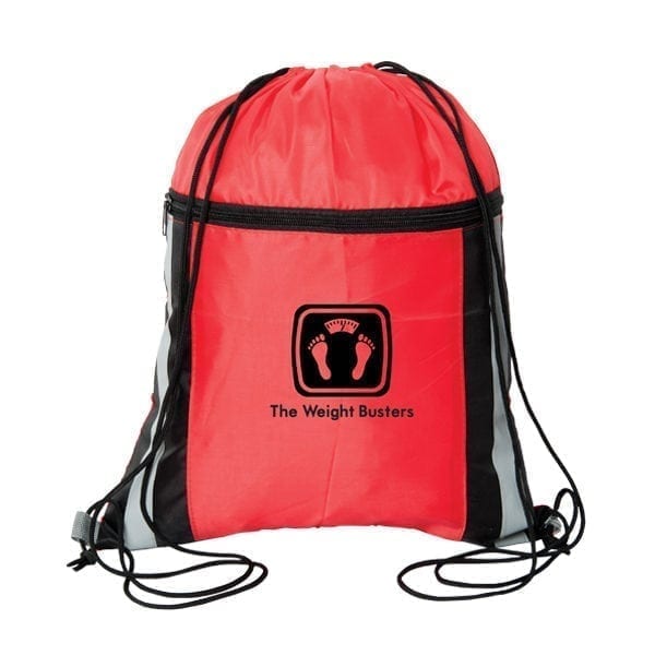 Custom Reflective Drawstring Cinch Bag - Image 2