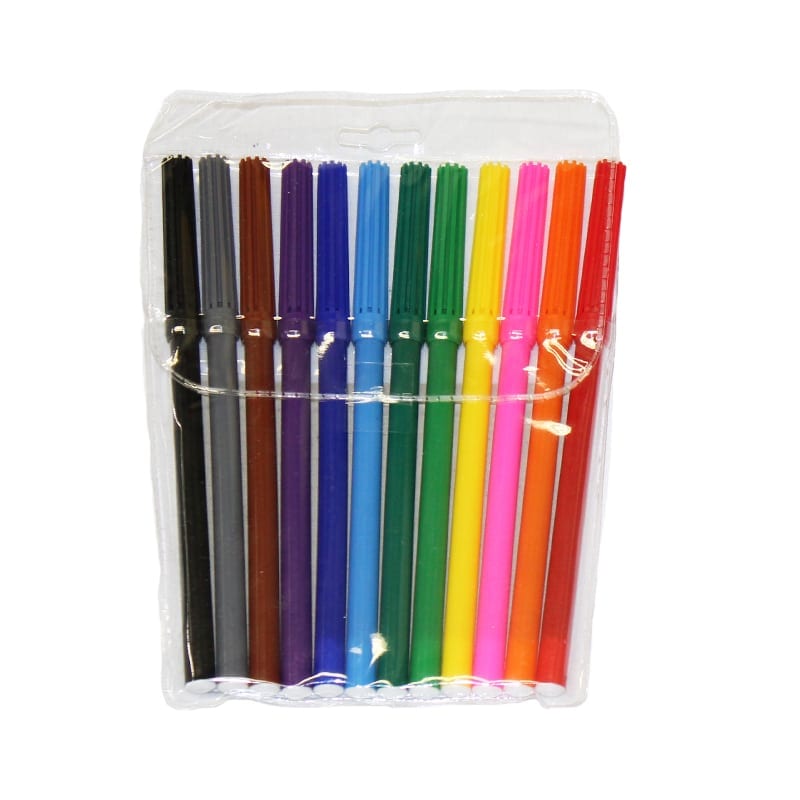 Wholesale 12Pack Thin Tip Markers (0.13 each) Bargains Group
