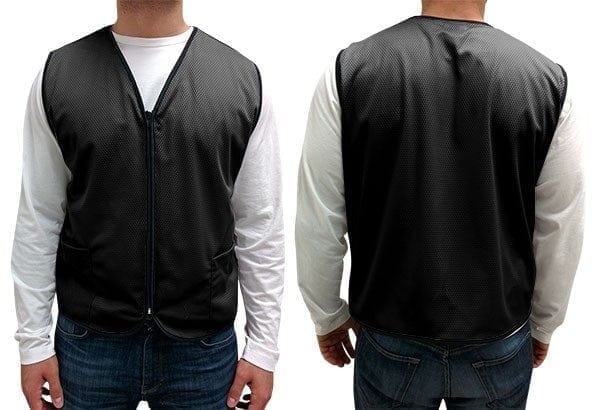 Mesh Zip-Up Vest with 2 Pockets - Image 2