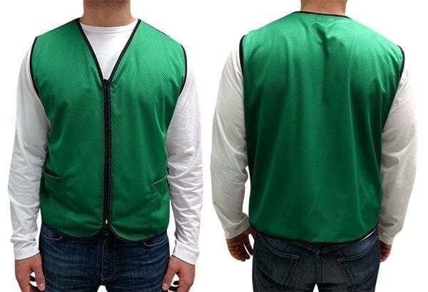 Mesh Zip-Up Vest with 2 Pockets - Image 4