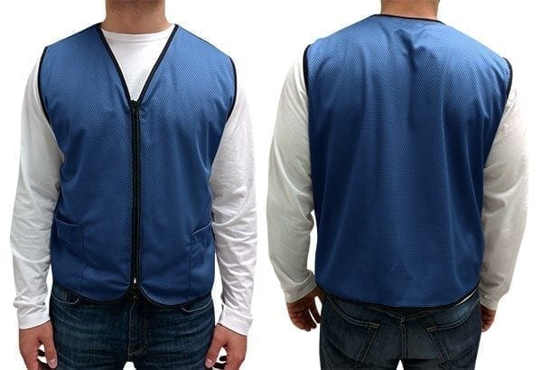 Mesh Zip-Up Vest with 2 Pockets - Image 5