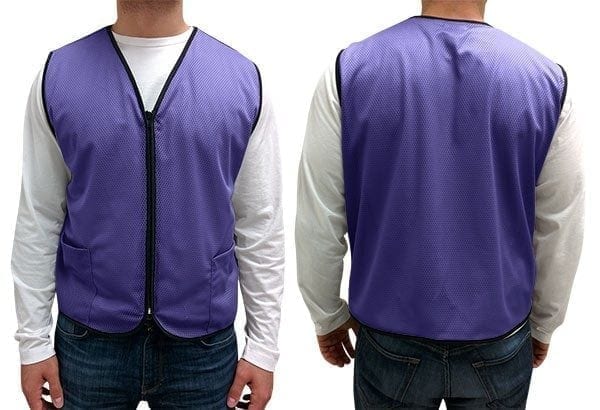 Mesh Zip-Up Vest with 2 Pockets - Image 7