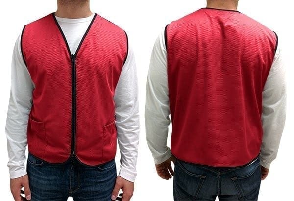 Mesh Zip-Up Vest with 2 Pockets - Image 8