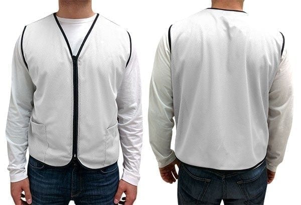 Mesh Zip-Up Vest with 2 Pockets - Image 11