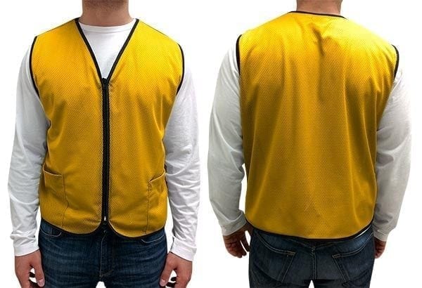Mesh Zip-Up Vest with 2 Pockets - Image 12