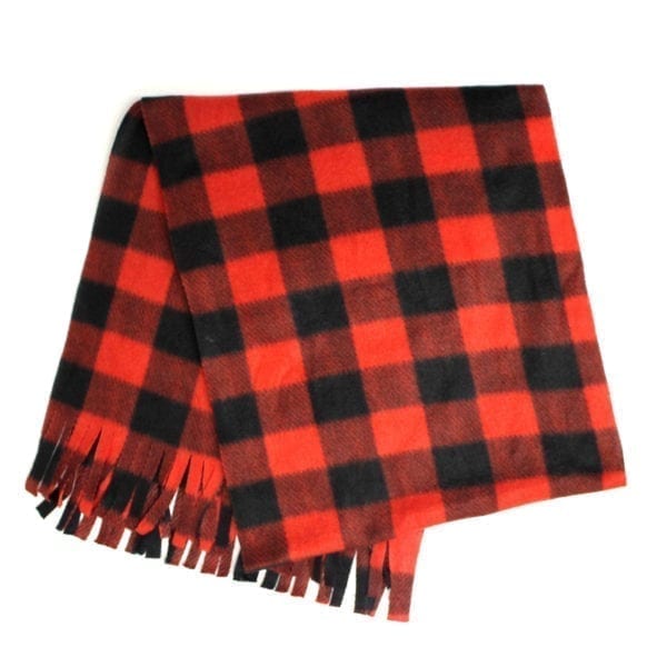 Wholesale Adult Plaid Polar Fleece Scarf - Image 7