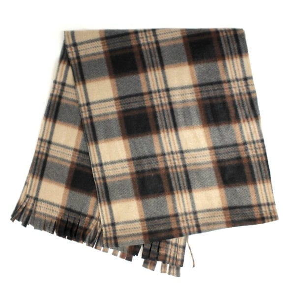 Wholesale Adult Plaid Polar Fleece Scarf - Image 3