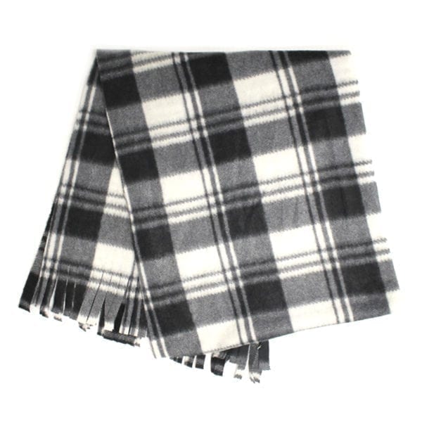 Wholesale Adult Plaid Polar Fleece Scarf - Image 4