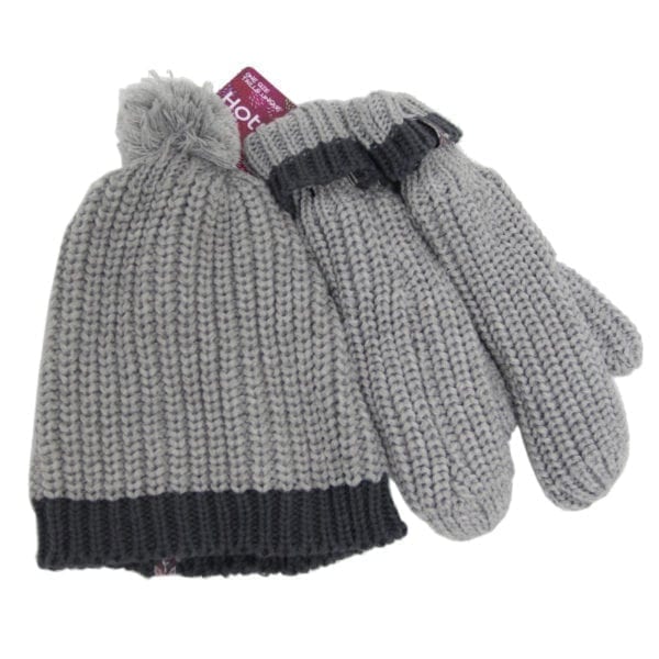 Wholesale Ladies Hot Paws Knit Toque & Gloves Set - Image 3