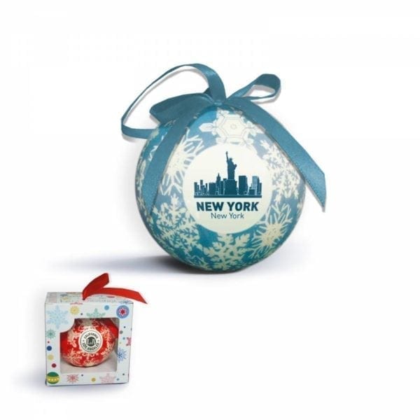 Shatterproof Ball Ornament With Gift Boxes - Blue/Red