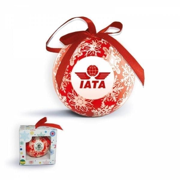 Shatterproof Ball Ornament With Gift Boxes - Blue/Red - Image 2