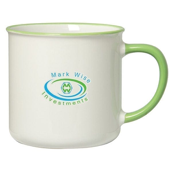 Spring 350 mL (12 oz.) Mug With Coloured Rim/Handle - Image 3